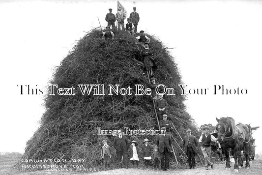 WO 1279 - Coronation Day Bonfire, Bromsgrove, Worcestershire 1911