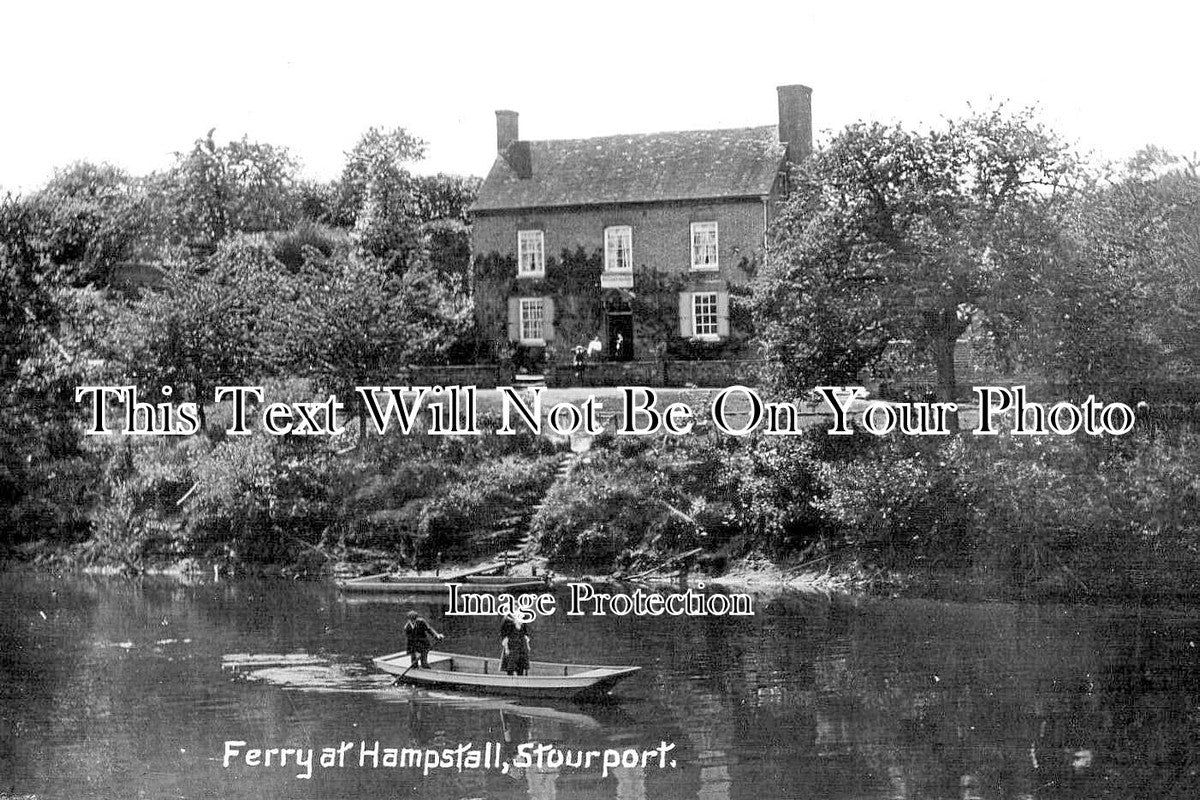 WO 1305 - Ferry At Hampstall, Stourport, Worcestershire c1911