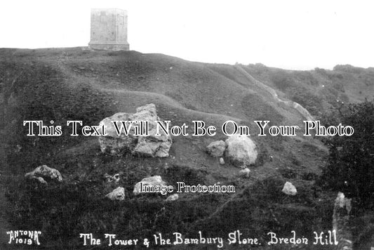 WO 1316 - The Tower & The Bambury Stone, Bredon Hill, Worcestershire c1929