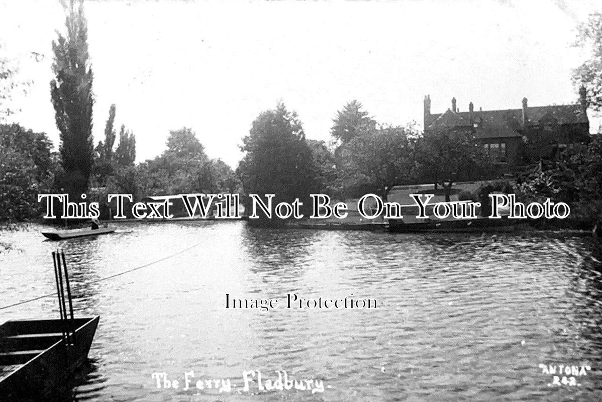 WO 1343 - The Ferry, Fladbury, Evesham, Worcestershire c1928