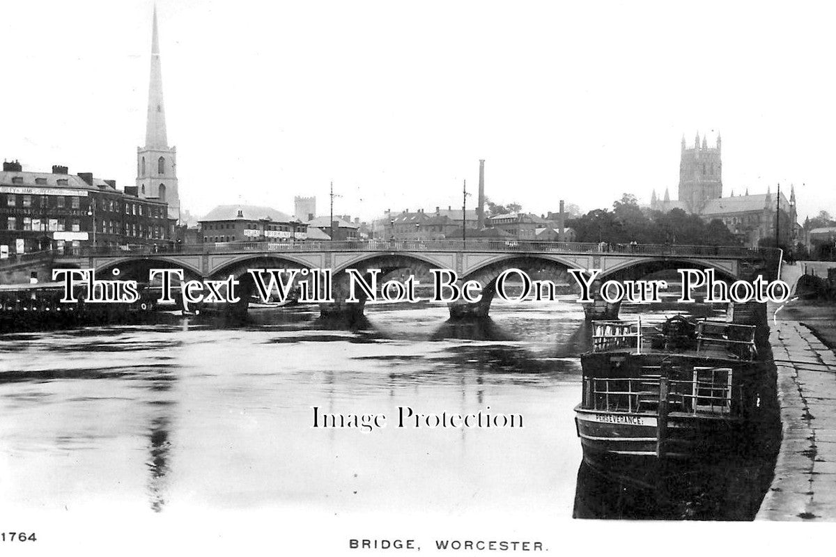 WO 1344 - Bridge At Worcester, Worcestershire c1908