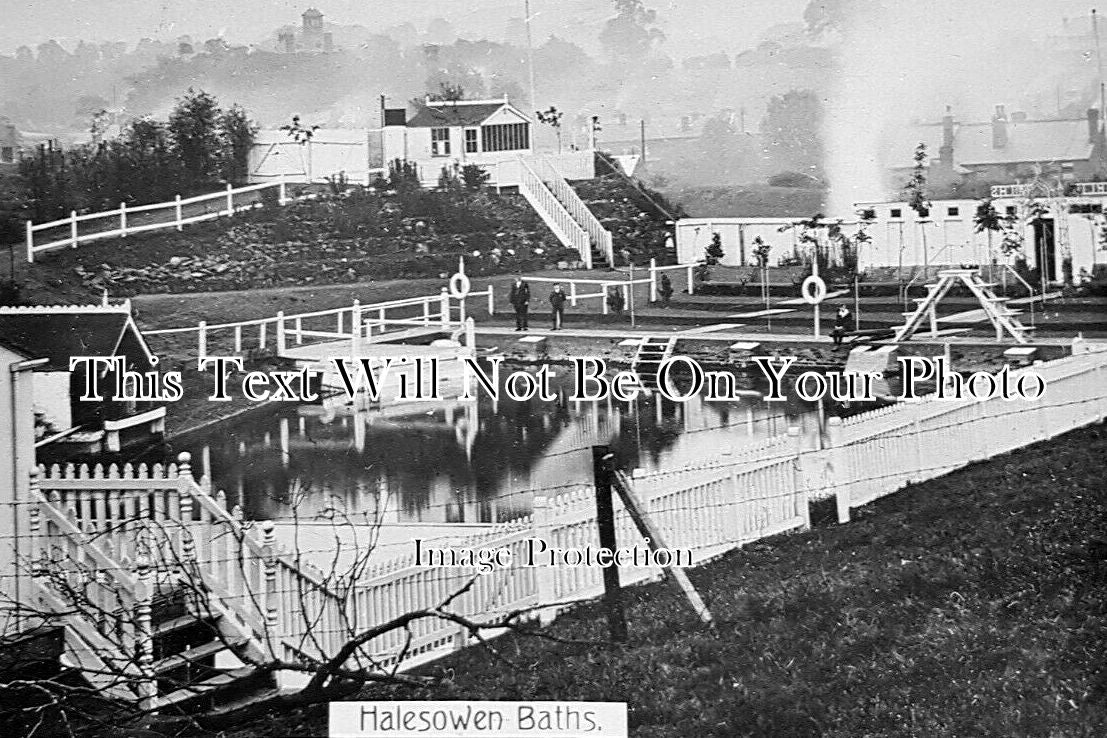 WO 1387 - Halesowen Baths, Swimming, Worcestershire