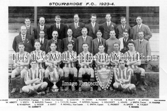 WO 1434 - Stourbridge Football Club, Worcestershire 1923-24