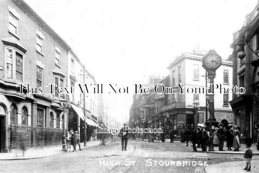 WO 1455 - High Street, Stourbridge, Worcestershire c1906