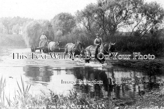 WO 1517 - Crossing The Ford, Cleeve, Worcestershire