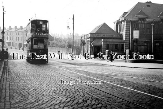 WO 1543 - Tram Car No55, Grove Lane, Smethwick, Worcestershire c1938