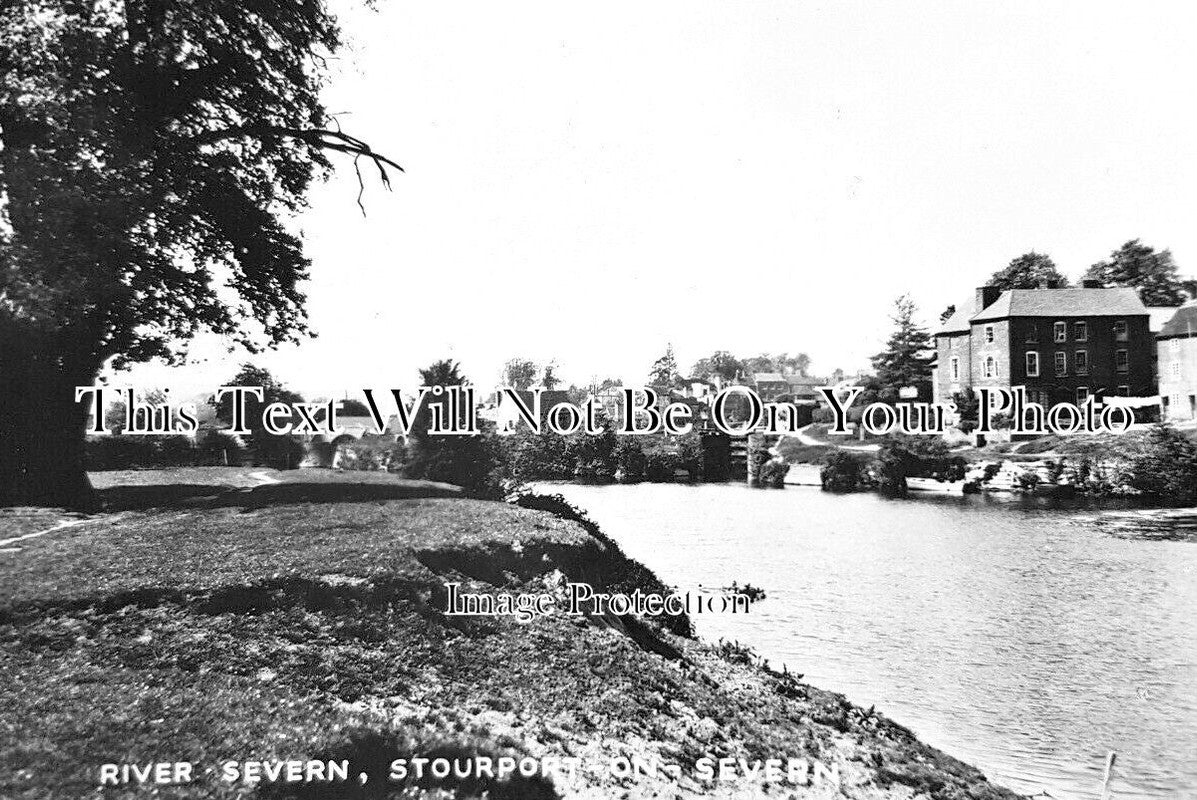 WO 1580 - River Severn, Stourport On Severn, Worcestershire c1949