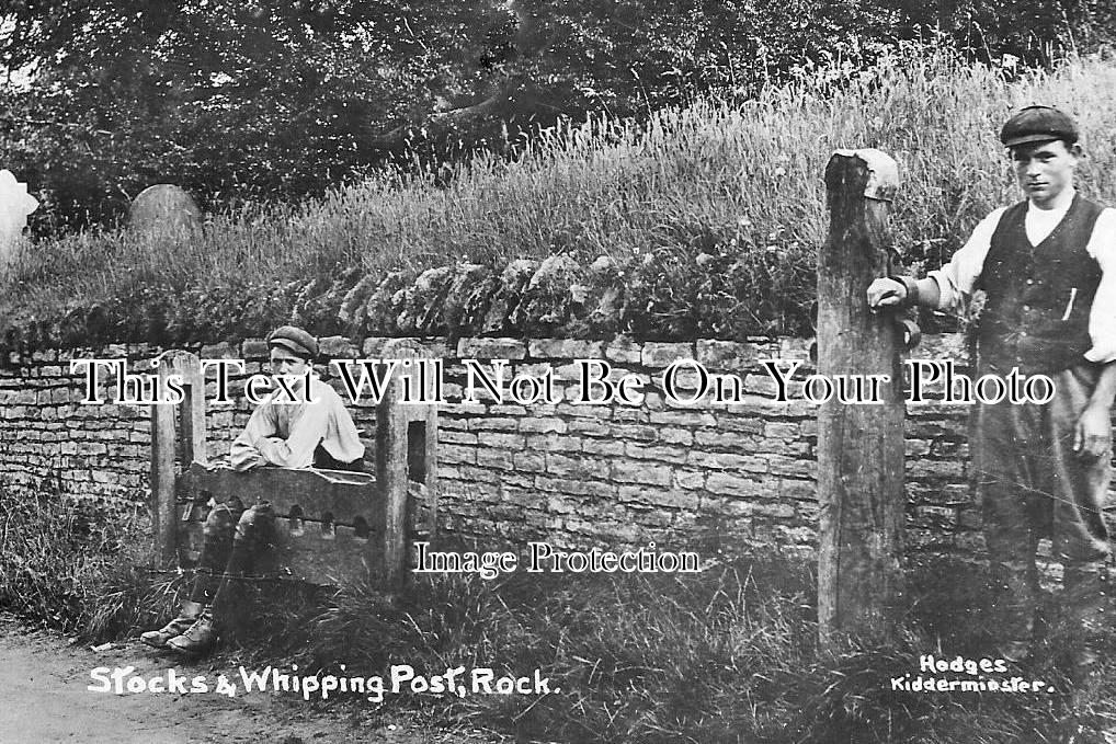 WO 1681 - Stocks & Whipping Post, Rock Near Bewdley, Worcestershire