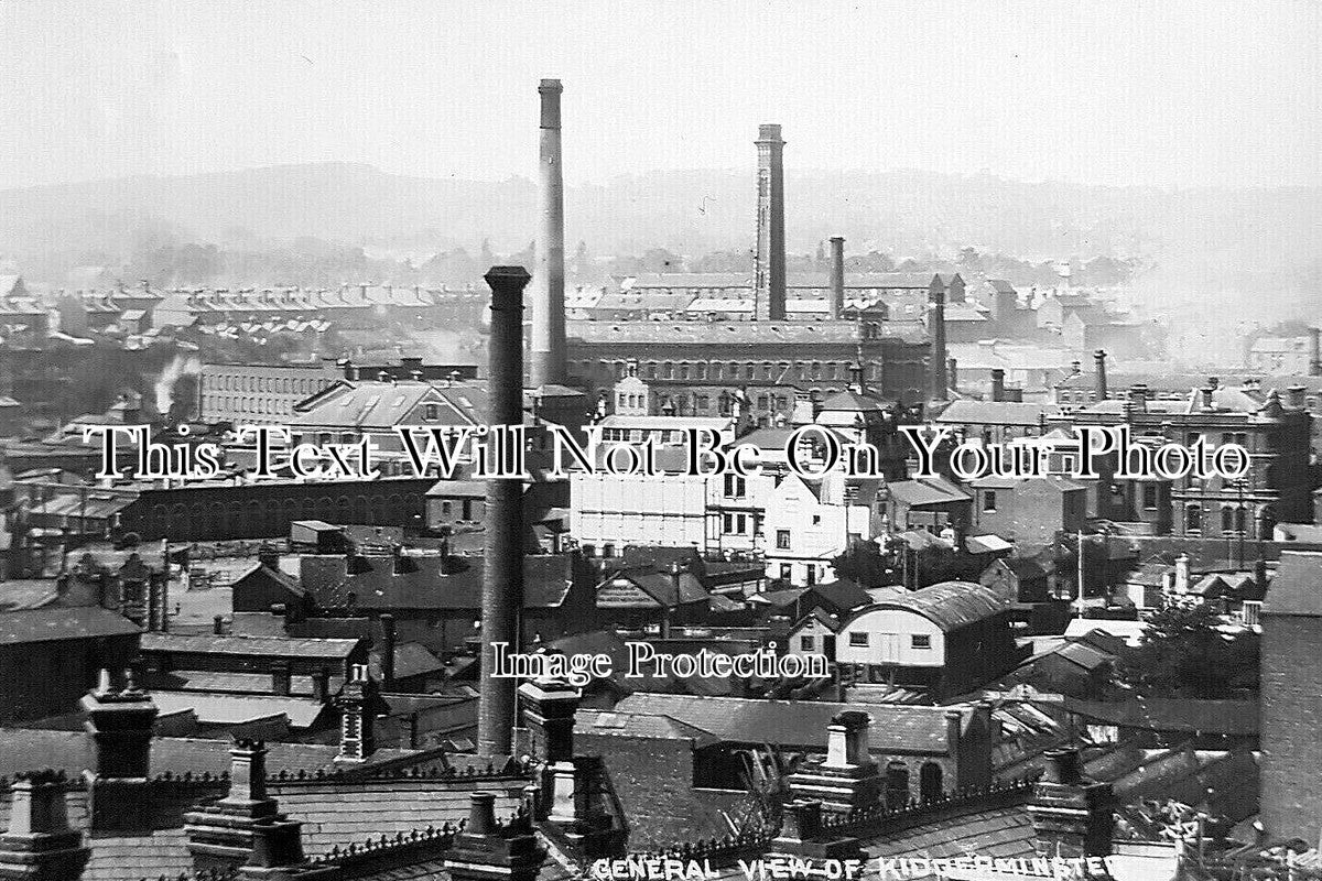 WO 1749 - View Of Kidderminster, Worcestershire c1913