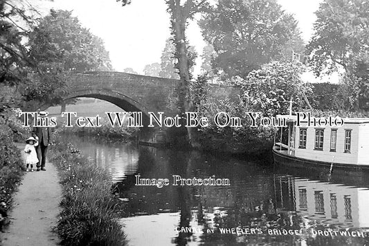 WO 1815 - Canal At Wheelers Bridge, Droitwich, Worcestershire