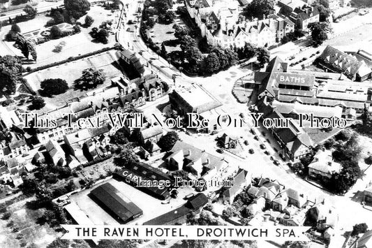 WO 1831 - The Raven Hotel, Droitwich Spa, Worcestershire c1950
