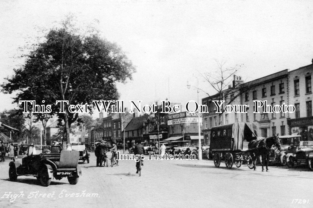 WO 203 - High Street, Evesham, Worcestershire c1930