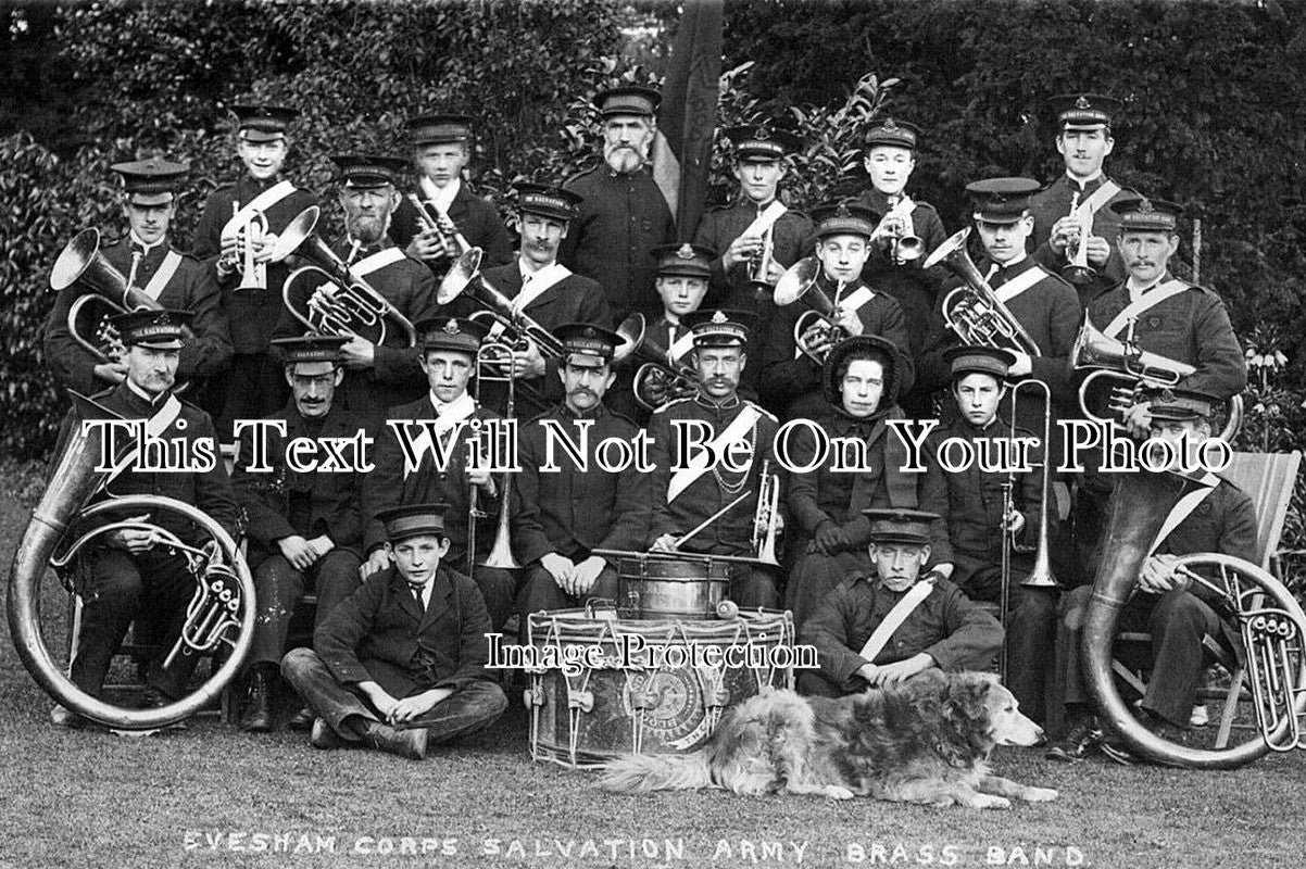 WO 206 - Evesham Corps Salvation Army Band, Worcestershire c1906