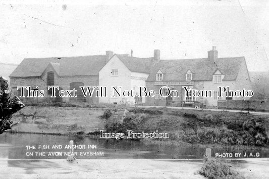 WO 274 - Fish & Anchor Inn, Near Evesham, Worcestershire c1906