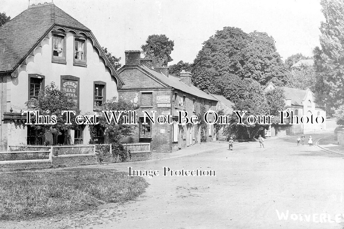 WO 278 - Queens Head Hotel & Post Office, Wolverley, Kidderminster, Worcestershire c1909