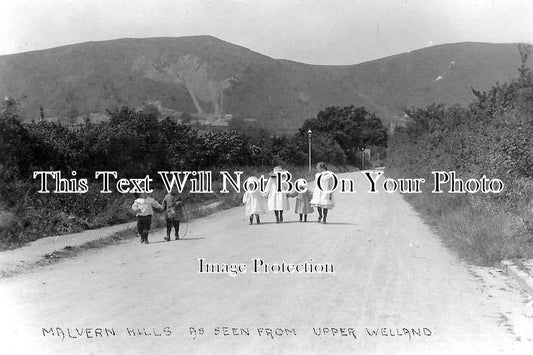 WO 318 - Malvern Hills From Upper Welland, Worcestershire c1907