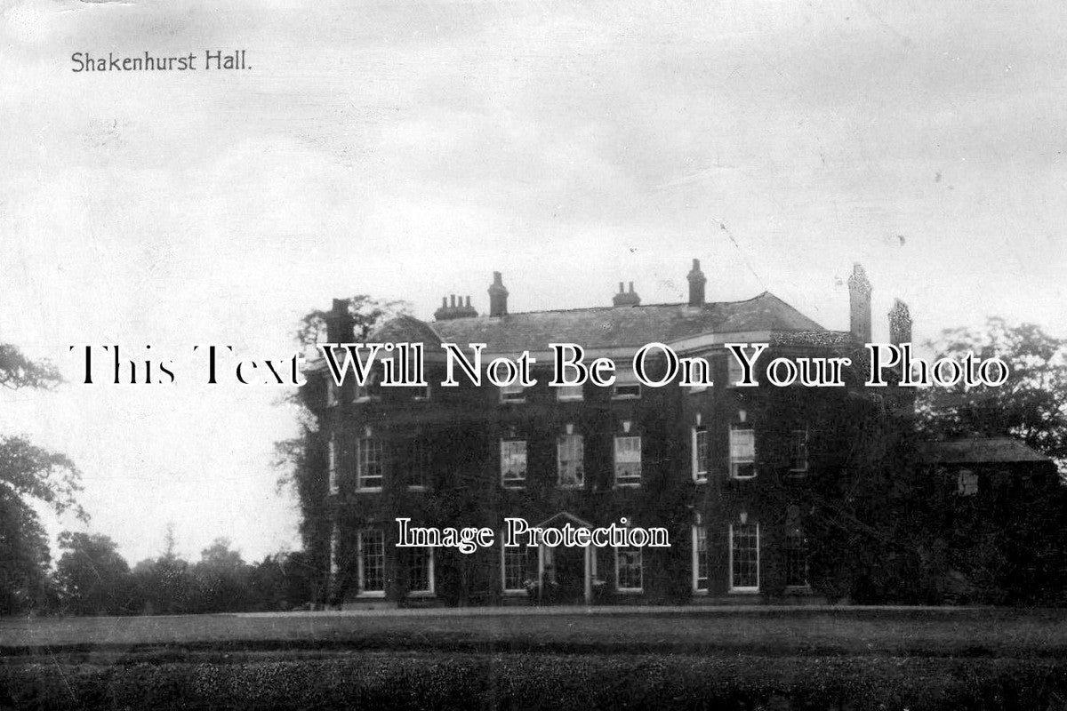 WO 478 - Shakenhurst Hall, Worcestershire c1913