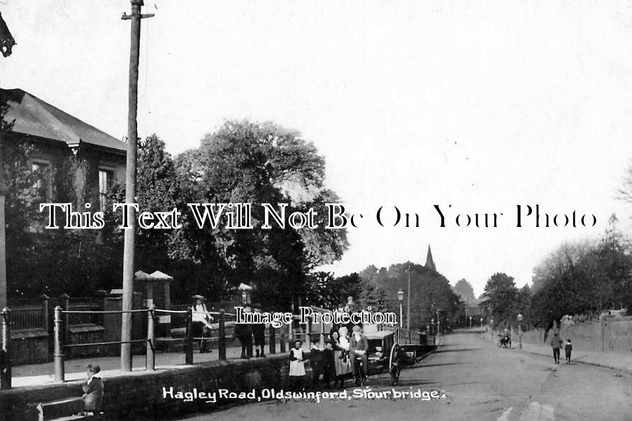 WO 542 - Hagley Road, Oldswinford, Stourbridge, Worcestershire c1916