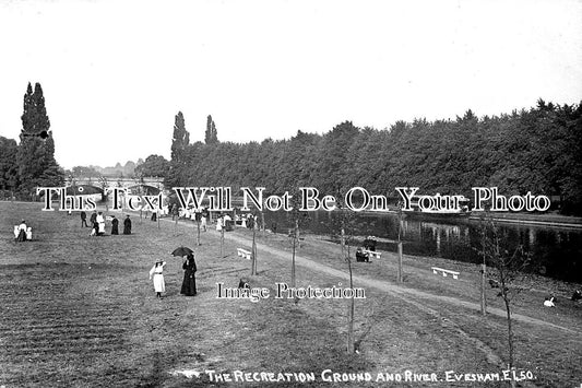 WO 630 - The Recreation Ground & River, Evesham, Worcestershire