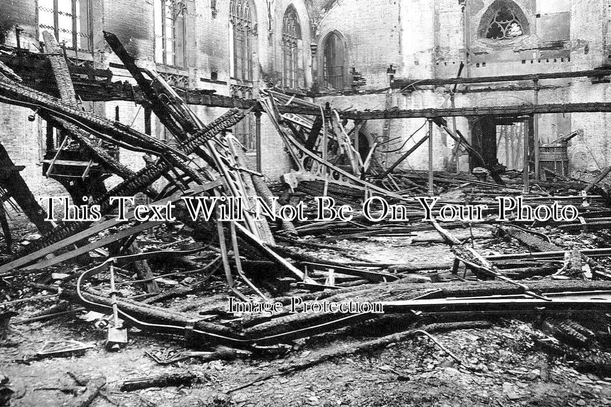 WO 705 - St Georges Church Fire, Kidderminster, Worcestershire 1924