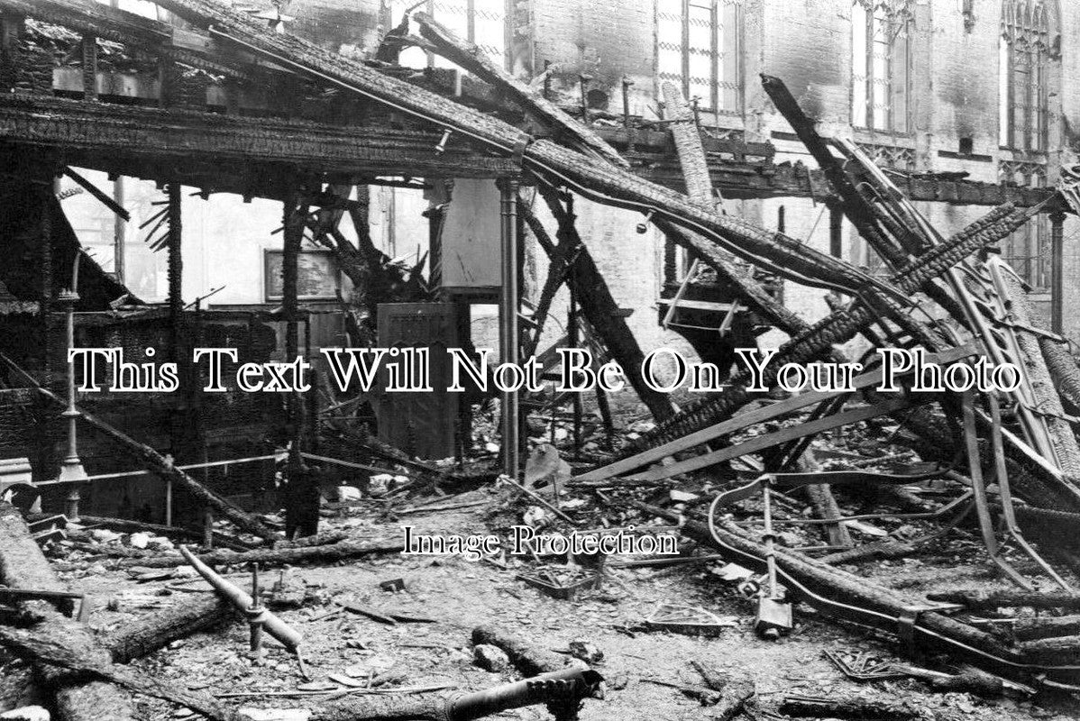 WO 706 - St Georges Church Fire, Kidderminster, Worcestershire 1924