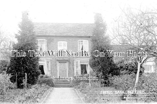 WO 755 - Spring Bank House, Defford, Worcestershire c1909