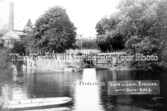 WO 766 - The Mill Lock, Evesham, Worcestershire c1906