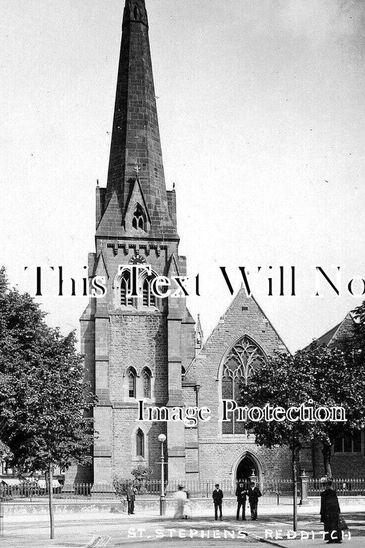 WO 828 - St Stephens Church, Redditch, Worcestershire c1909