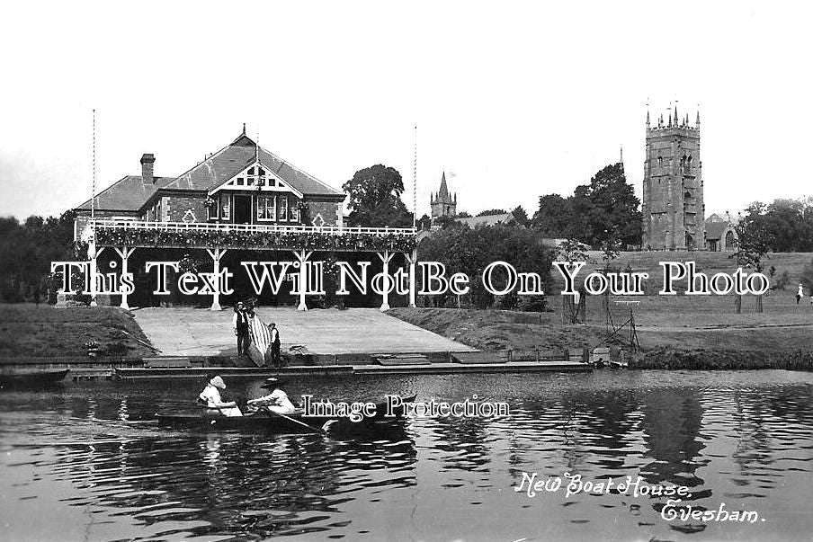 WO 882 - New Boat House, Evesham, Worcestershire c1917