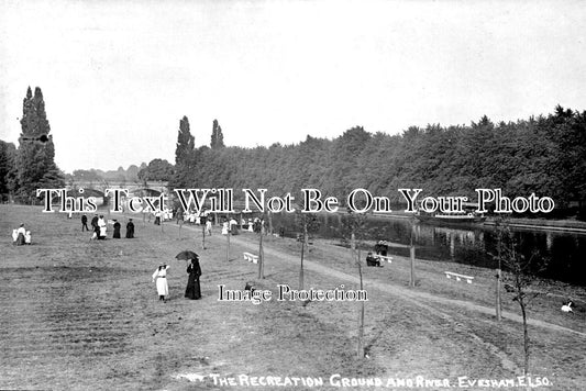 WO 915 - The Recreation Ground & River, Evesham, Worcestershire