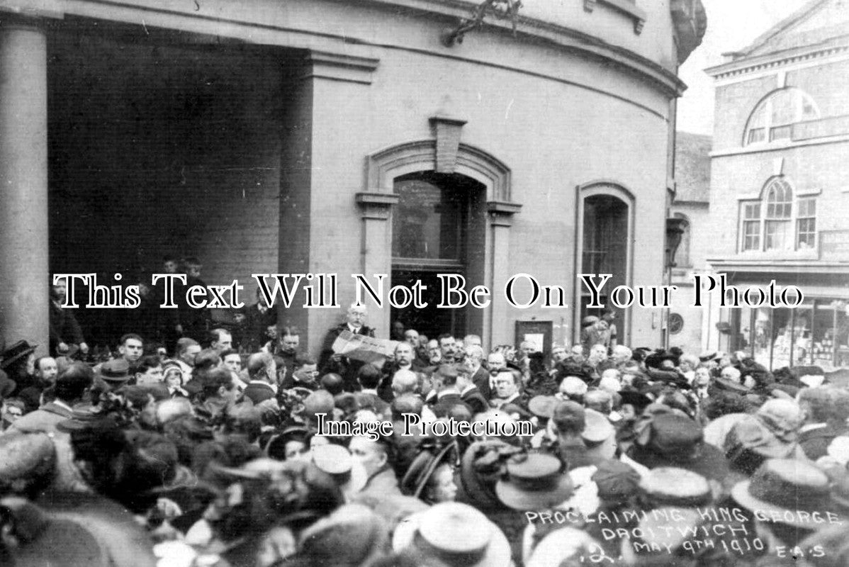 WO 93 - Proclaiming King George, Droitwich, Worcestershire 1910