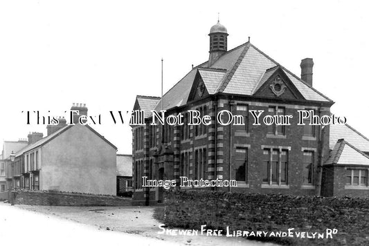 Wl 3116 - Skewen Free Library, Evelyn Road, Glamorgan, Wales