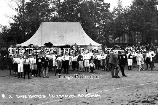 YO 10007 - Kings Birthday Celebrations, Rotherham, Yorkshire 1907