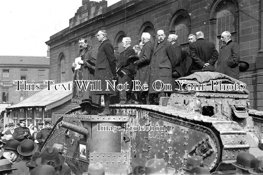 YO 10031 - WW1 Tank Egbert, Doncaster Market Place, Yorkshire