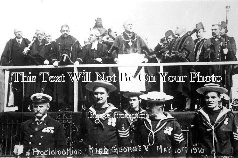 YO 10043 - Proclamation Of King George V At Scarborough, Yorkshire