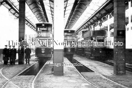 YO 10089 - Halifax Tram Depot, Yorkshire c1938