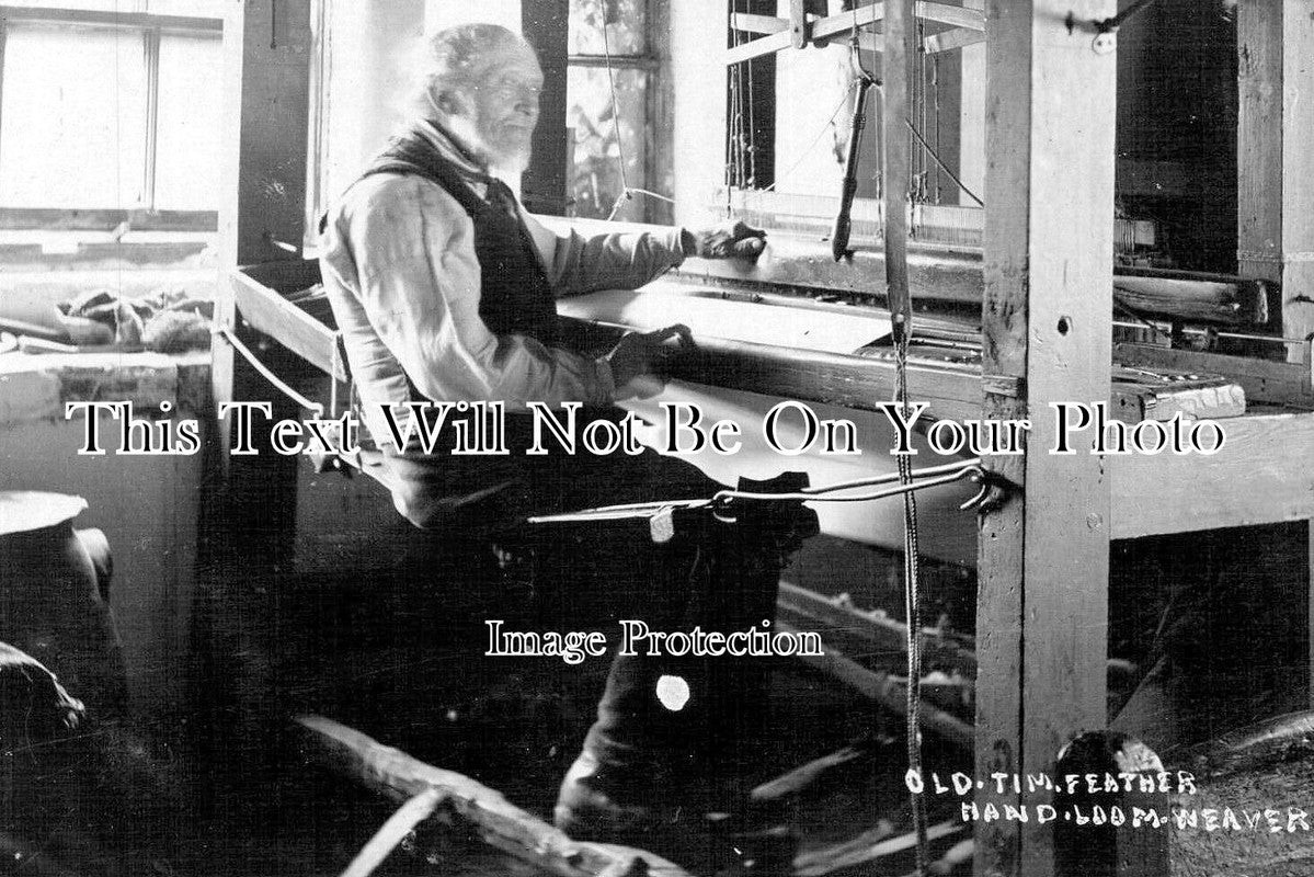 YO 10110 - Old Tim Feather, Hand Loom Weaver, Stanbury, Yorkshire