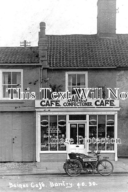 YO 10118 - Baines Cafe, Bawtry, Yorkshire c1919