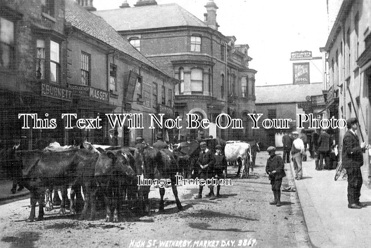 YO 10158 - Market Day, High Street, Wetherby, Yorkshire