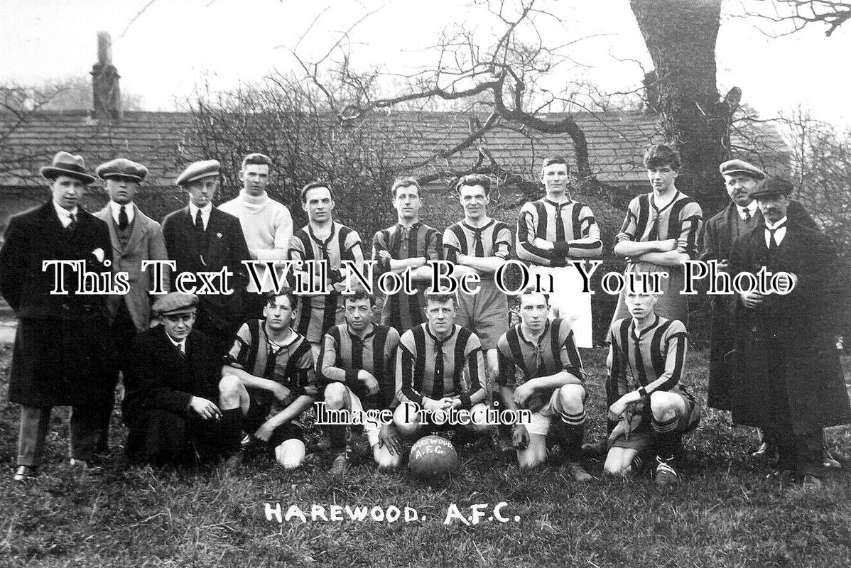 YO 10197 - Harewood Football Club Team, Yorkshire