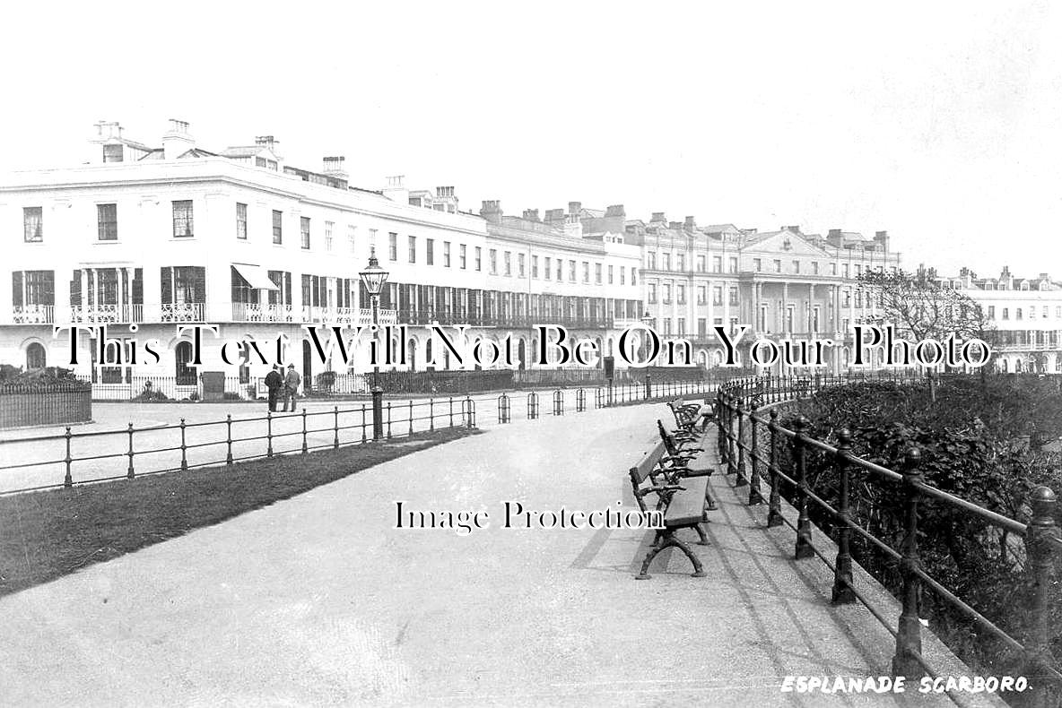 YO 10251 - Esplanade, Scarborough, Yorkshire c1912