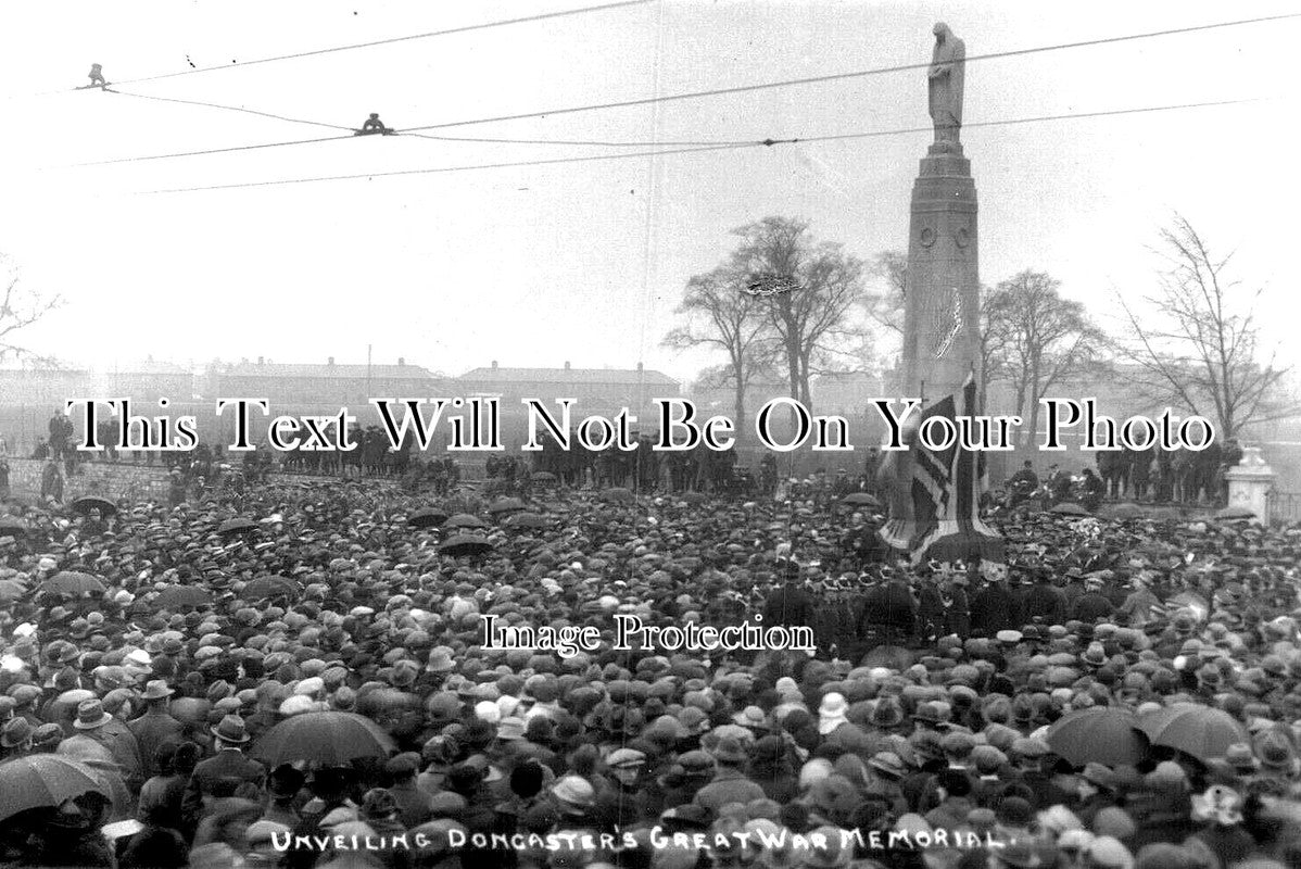 YO 10269 - Doncaster War Memorial Unveiling, Yorkshire WW1