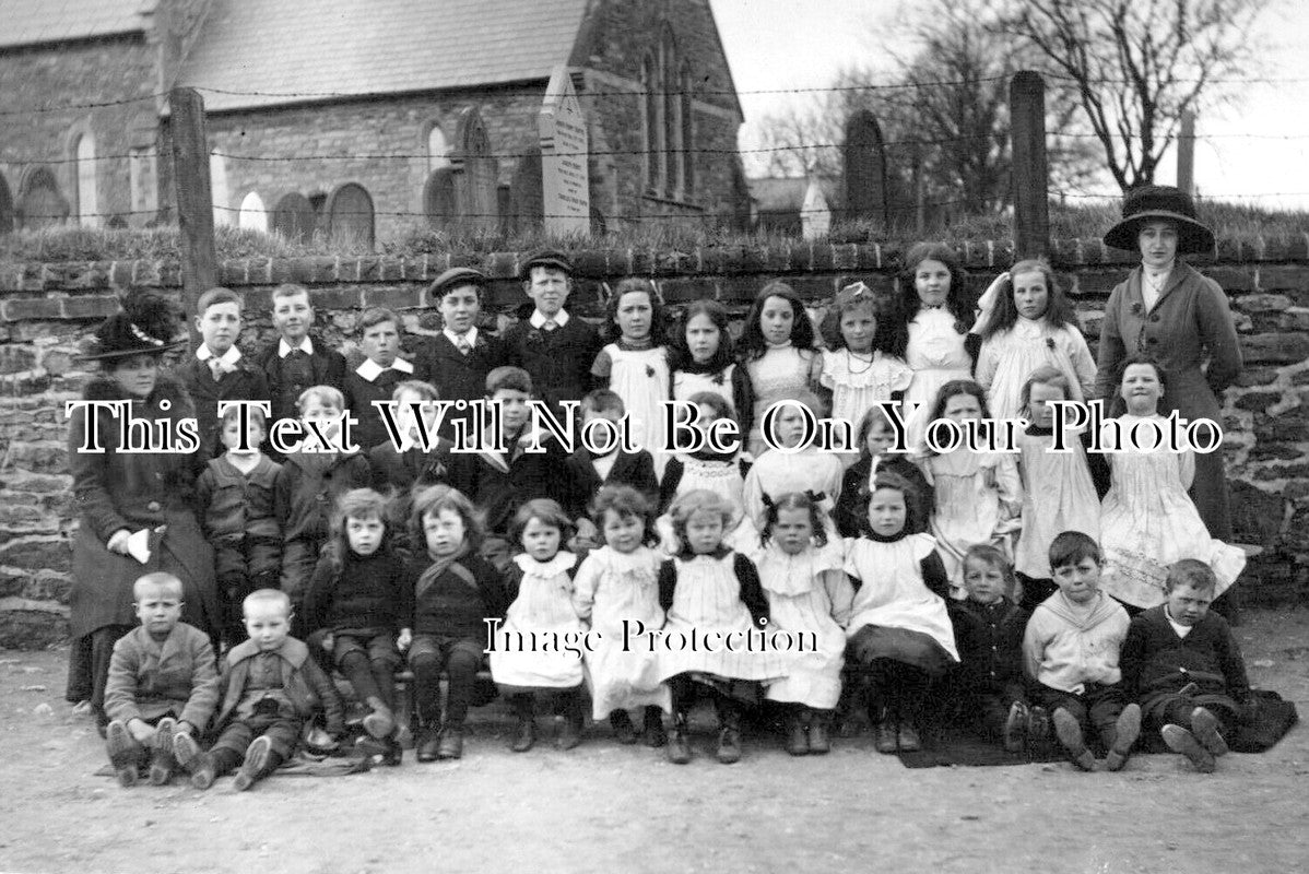 YO 10357 - Sancton School Group, Church, Yorkshire