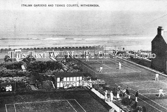 YO 1037 - Tennis Courts, Withernsea, Yorkshire c1927