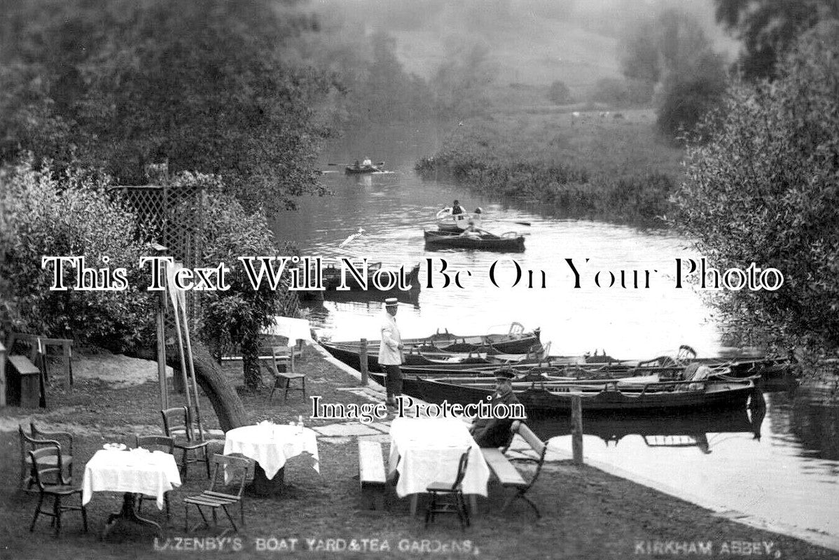 YO 10386 - Lazenby's Boat Yard & Tea Gardens, Kirkham Abbey, Yorkshire