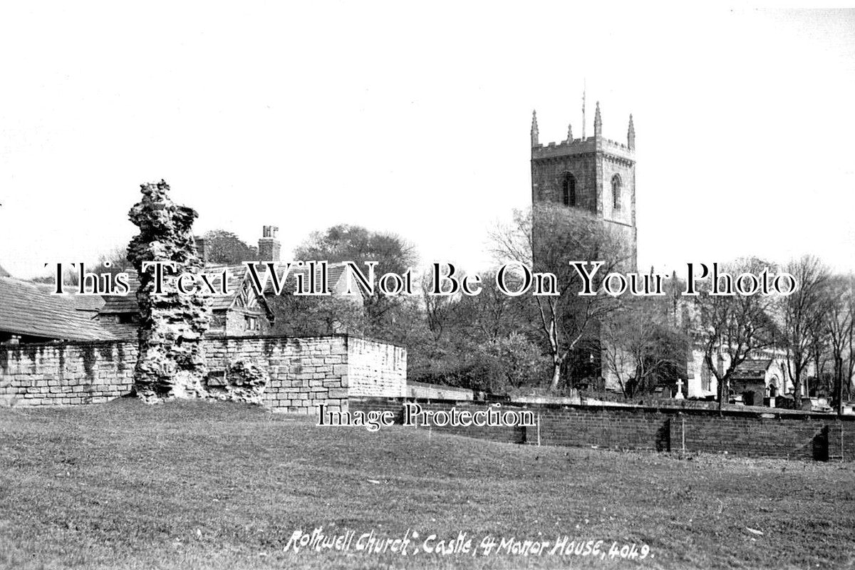 YO 10475 - Rothwell Church, Castle & Manor House, Yorkshire – JB Archive
