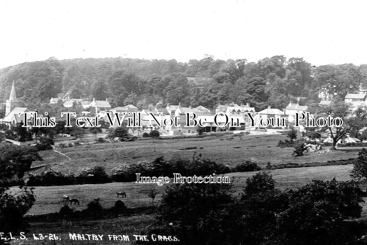 YO 10490 - Maltby From The Crags, Yorkshire