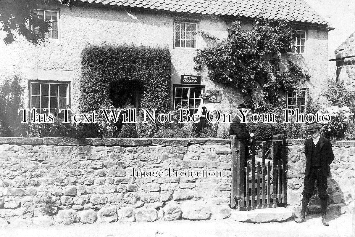 YO 10505 - Kitching Grocer, West Tanfield, Yorkshire c1912