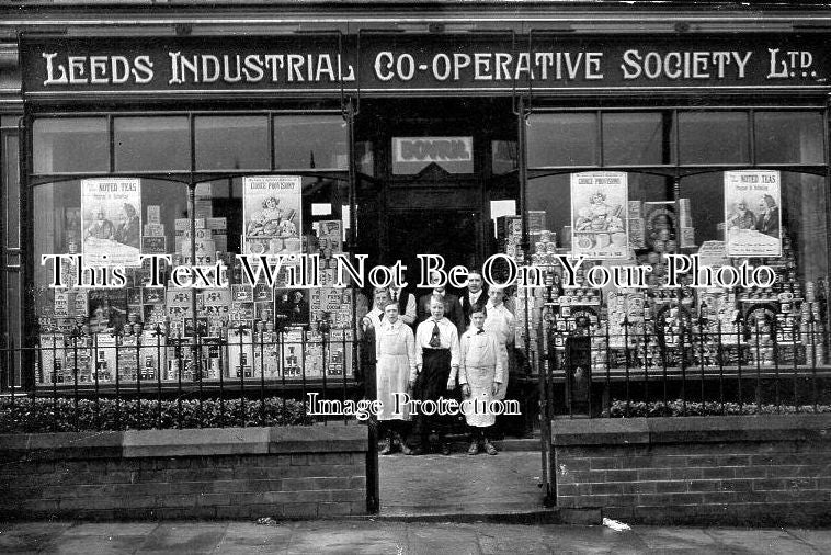 YO 1052 - Leeds Industrial Co-Operative Society Shopfront, Luxor Road, Yorkshire c1915