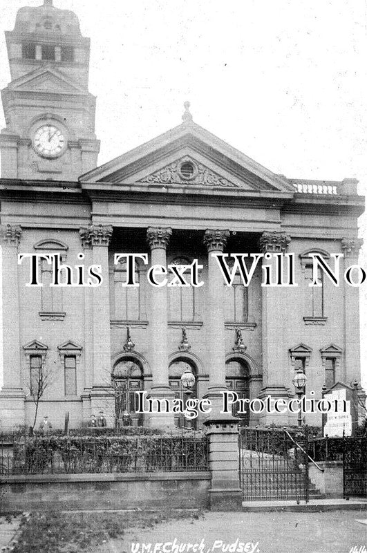 YO 10524 - United Methodist Free Church, Pudsey, Leeds, Yorkshire c1911